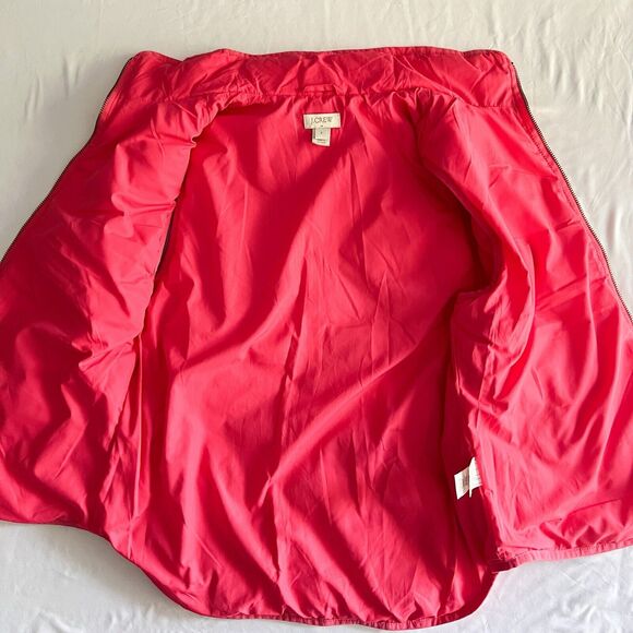 J Crew Down Quilted Puffer Vest Full Zip Womens S Red Gorpcore Outdoor Old Money - Picture 3 of 8